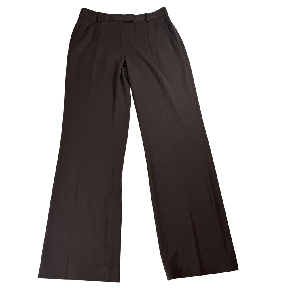 Brooks Brothers 346 Womens Brown Wide Leg Stretch Dress Pants Size 6 Trousers